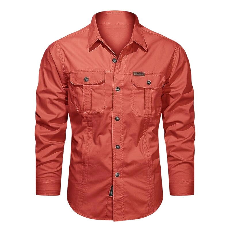 📢📢30% OFF !! ⏰Men's Long Sleeve Cotton Workwear Shirt👔