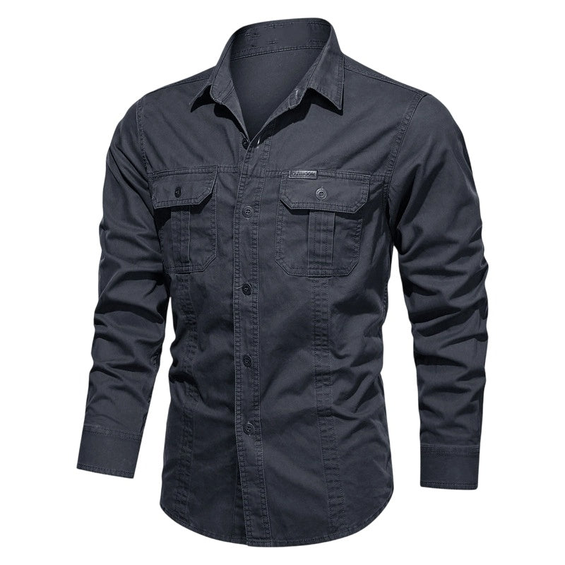 📢📢30% OFF !! ⏰Men's Long Sleeve Cotton Workwear Shirt👔