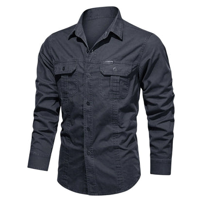 📢📢30% OFF !! ⏰Men's Long Sleeve Cotton Workwear Shirt👔