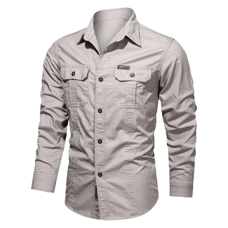 📢📢30% OFF !! ⏰Men's Long Sleeve Cotton Workwear Shirt👔
