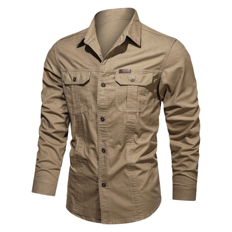 📢📢30% OFF !! ⏰Men's Long Sleeve Cotton Workwear Shirt👔