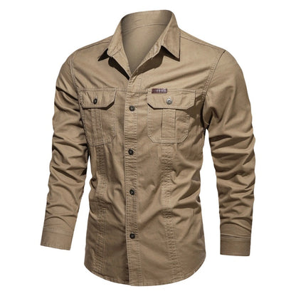 📢📢30% OFF !! ⏰Men's Long Sleeve Cotton Workwear Shirt👔