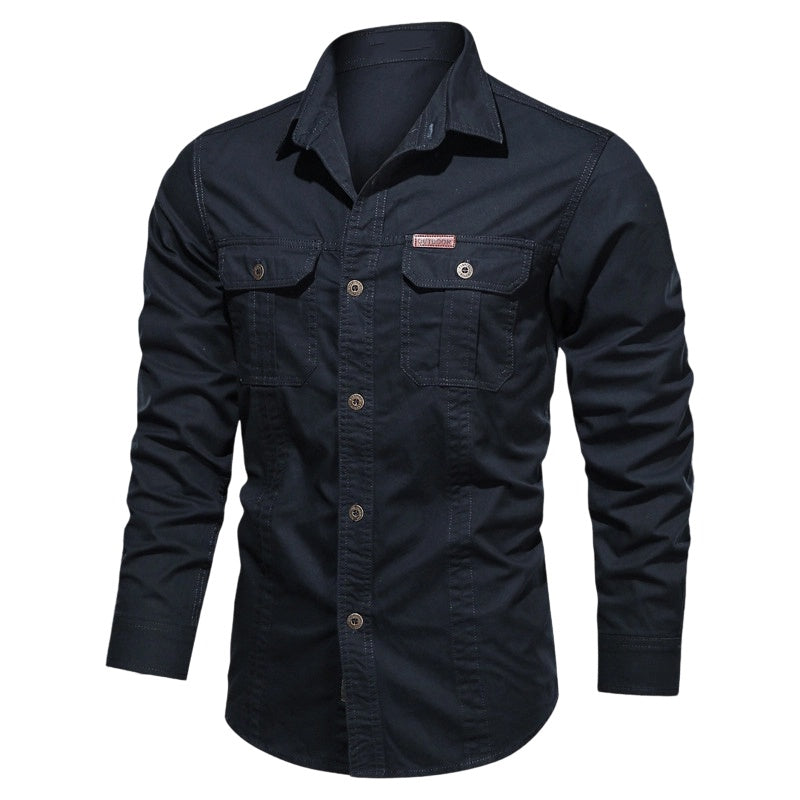 📢📢30% OFF !! ⏰Men's Long Sleeve Cotton Workwear Shirt👔