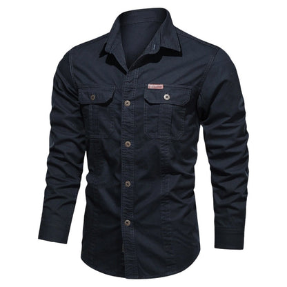 📢📢30% OFF !! ⏰Men's Long Sleeve Cotton Workwear Shirt👔