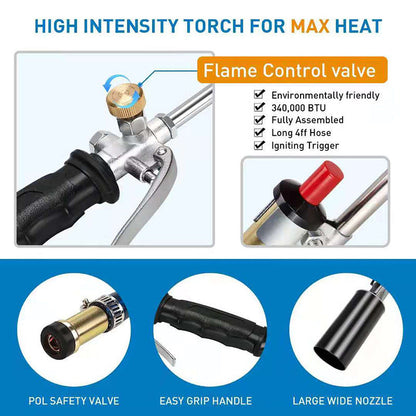 📢📢30% OFF !! ⏰Heavy-Duty Propane Torch Weed Burner for Garden
