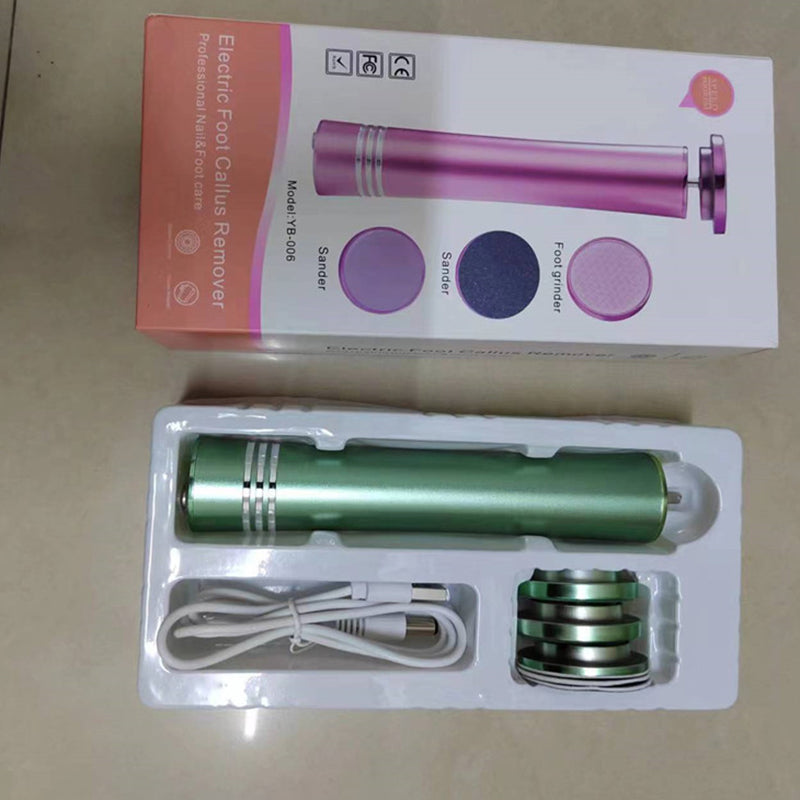 📢📢40% OFF !! ⏰Wireless Stainless Steel Foot File – Effortlessly Removes Calluses & Dead Skin, Rechargeable & Travel-Friendly✨