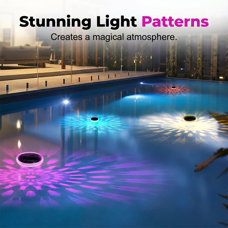 📢📢40% OFF !! ⏰Solar Floating Pool Light with Remote