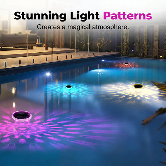 📢📢40% OFF !! ⏰Solar Floating Pool Light with Remote