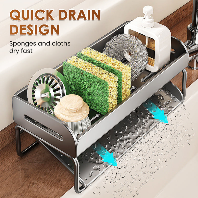 📢📢40% OFF !! ⏰Multifunctional Sink Drain Rack for Kitchen Organization