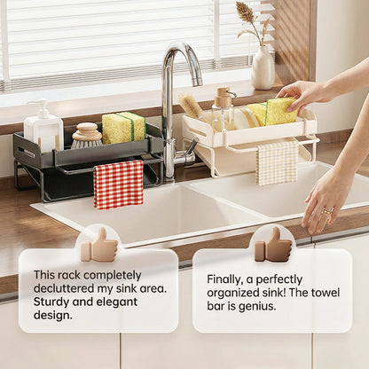 📢📢40% OFF !! ⏰Multifunctional Sink Drain Rack for Kitchen Organization