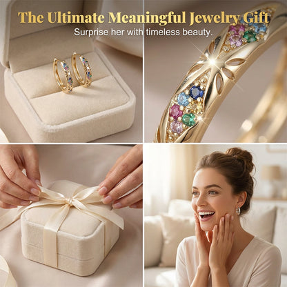 📢📢40% OFF !! ⏰Sparkling Zircon Hollow Hoop Earrings