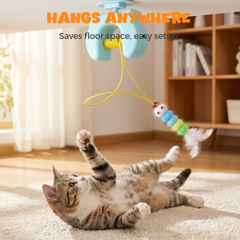 📢📢40% OFF !! ⏰Automatic Retractable Cat Teaser Toy