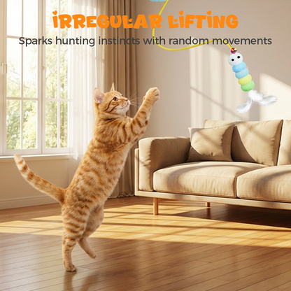 📢📢40% OFF !! ⏰Automatic Retractable Cat Teaser Toy