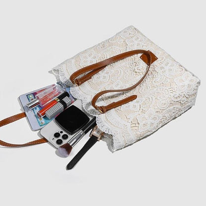 📢📢30% OFF !! ⏰Elegant Lace Large Capacity Tote Bag