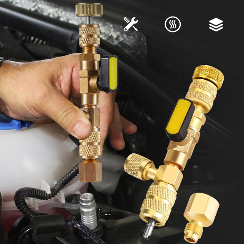 📢📢40% OFF !! ⏰AC Valve Core Removal Tool with SAE 1/4 & 5/16 Port