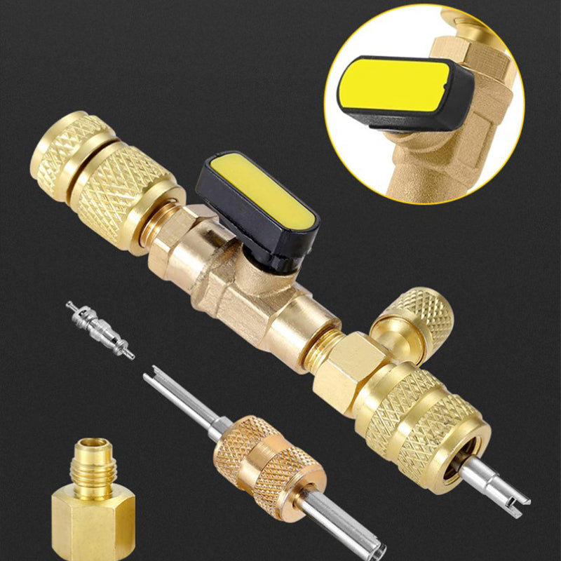 📢📢40% OFF !! ⏰AC Valve Core Removal Tool with SAE 1/4 & 5/16 Port