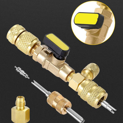 📢📢40% OFF !! ⏰AC Valve Core Removal Tool with SAE 1/4 & 5/16 Port