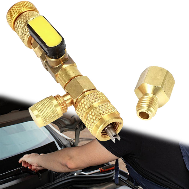 📢📢40% OFF !! ⏰AC Valve Core Removal Tool with SAE 1/4 & 5/16 Port