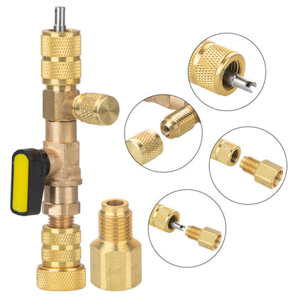📢📢40% OFF !! ⏰AC Valve Core Removal Tool with SAE 1/4 & 5/16 Port