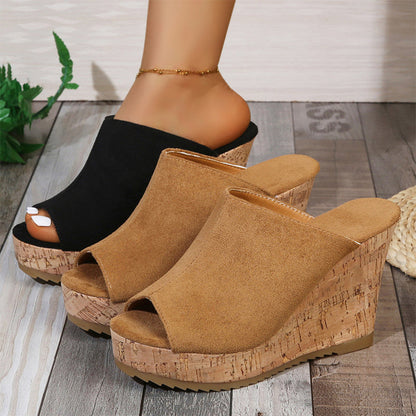 📢📢30% OFF !! ⏰Women's Casual Peep-Toe Wedge Sandals