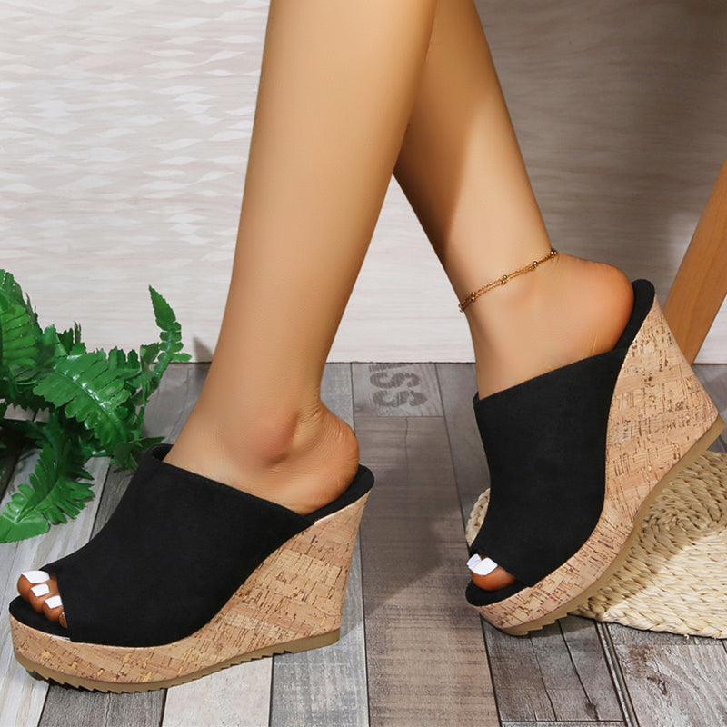 📢📢30% OFF !! ⏰Women's Casual Peep-Toe Wedge Sandals