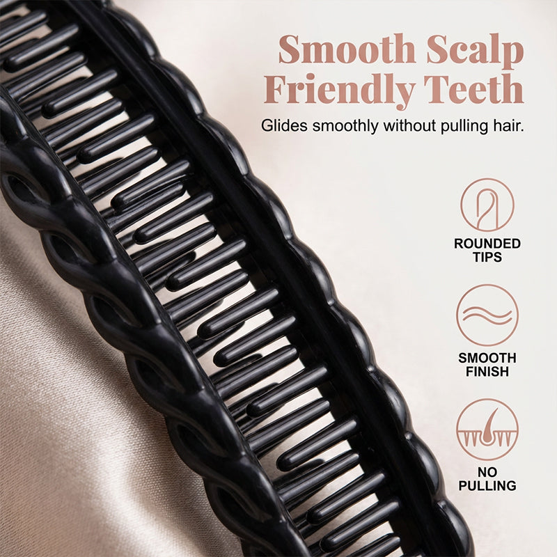 Effortless Styling Flexible Hair Comb Clip