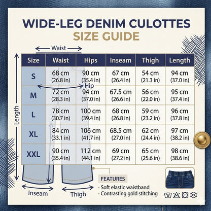 📢📢30% OFF !! ⏰Women's Pull-On Wide-Leg Cropped Denim Jeans