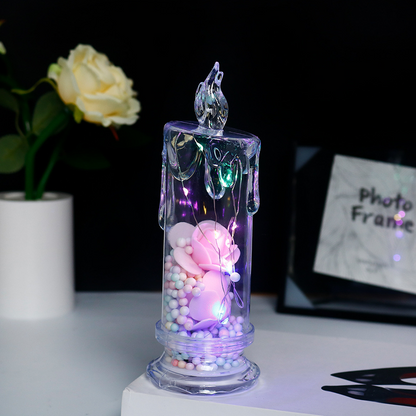 LED Rose Flower Light Candle