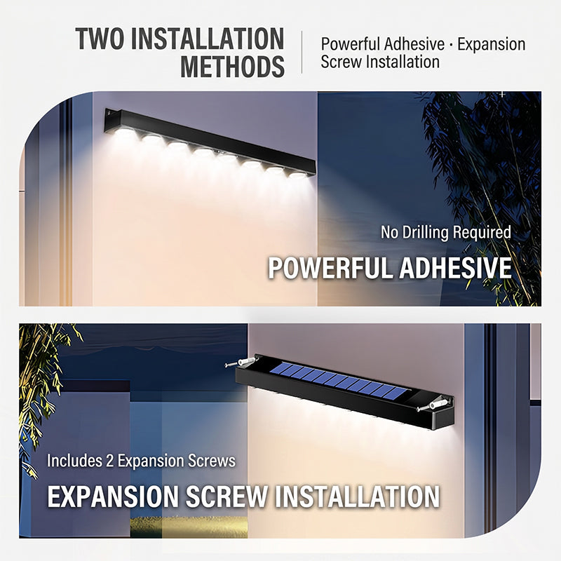 📢📢30% OFF !! ⏰High-Brightness Solar Wall Light for Patio & Signs