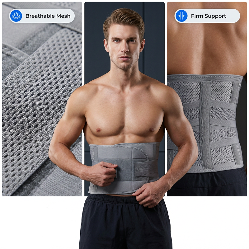 📢📢30% OFF !! ⏰Dual-Strap Compression Back Brace with Removable Support Stays
