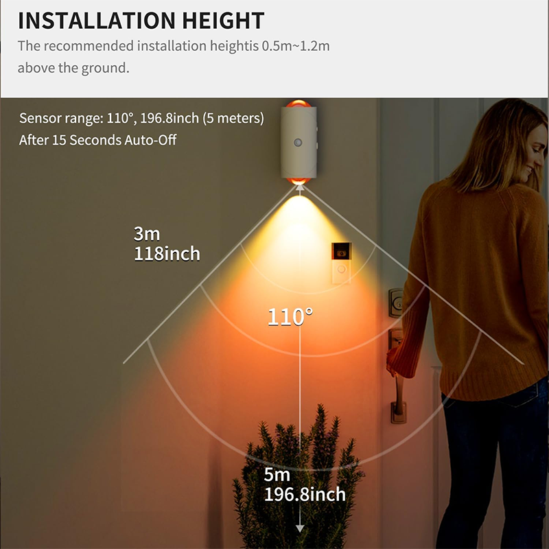 📢📢30% OFF !! ⏰Auto-Sensing Color Changing Night Light
