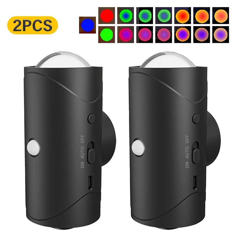 📢📢30% OFF !! ⏰Auto-Sensing Color Changing Night Light