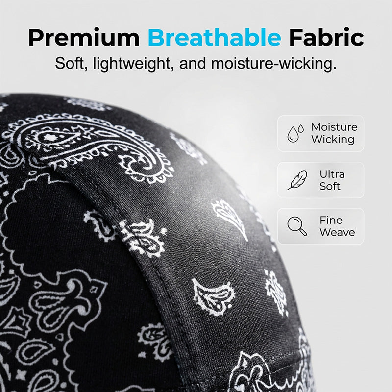 📢📢40% OFF !! ⏰Unisex Breathable Skull Cap with Adjustable Ties