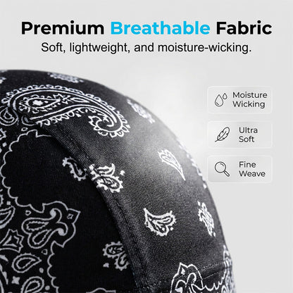 📢📢40% OFF !! ⏰Unisex Breathable Skull Cap with Adjustable Ties