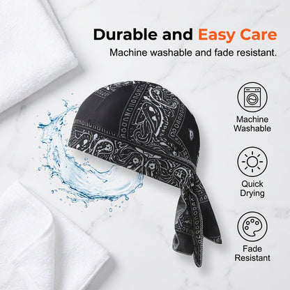 📢📢40% OFF !! ⏰Unisex Breathable Skull Cap with Adjustable Ties