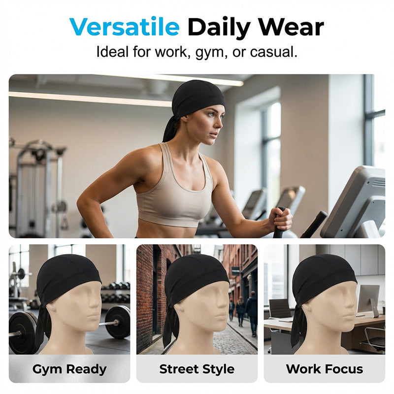📢📢40% OFF !! ⏰Unisex Breathable Skull Cap with Adjustable Ties