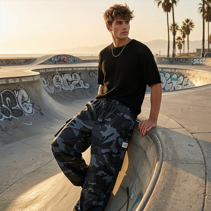 📢📢30% OFF !! ⏰Men’s Casual Camouflage Pants with Drawstring