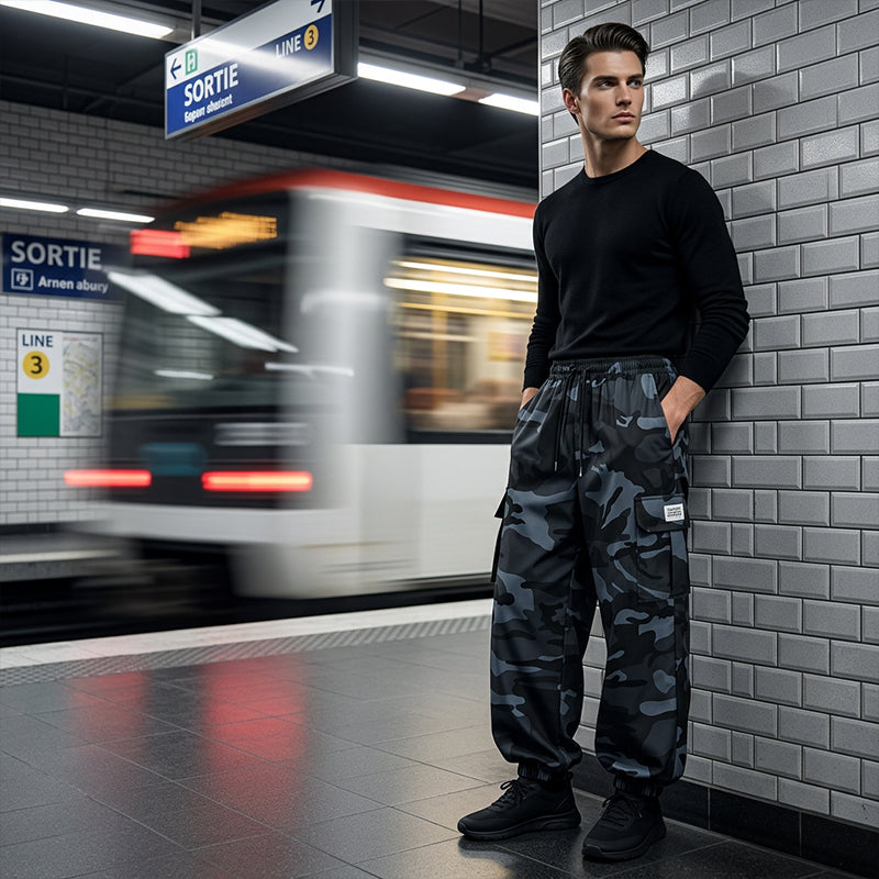 📢📢30% OFF !! ⏰Men’s Casual Camouflage Pants with Drawstring