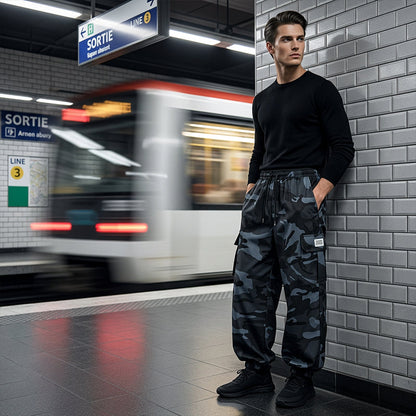📢📢30% OFF !! ⏰Men’s Casual Camouflage Pants with Drawstring