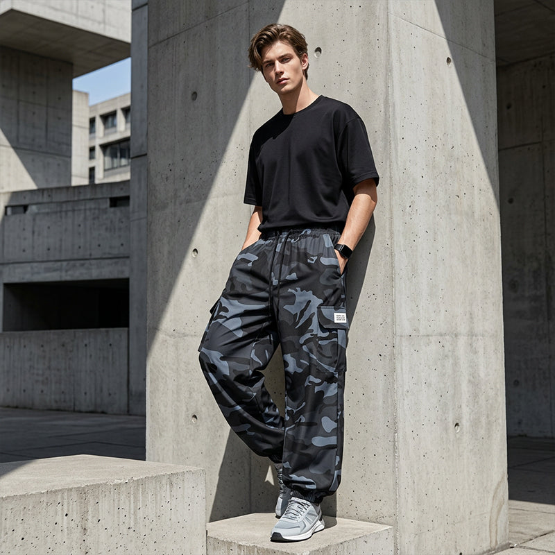 📢📢30% OFF !! ⏰Men’s Casual Camouflage Pants with Drawstring