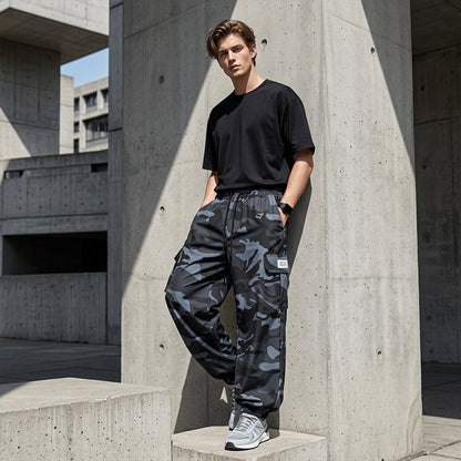📢📢30% OFF !! ⏰Men’s Casual Camouflage Pants with Drawstring