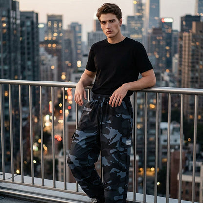 📢📢30% OFF !! ⏰Men’s Casual Camouflage Pants with Drawstring