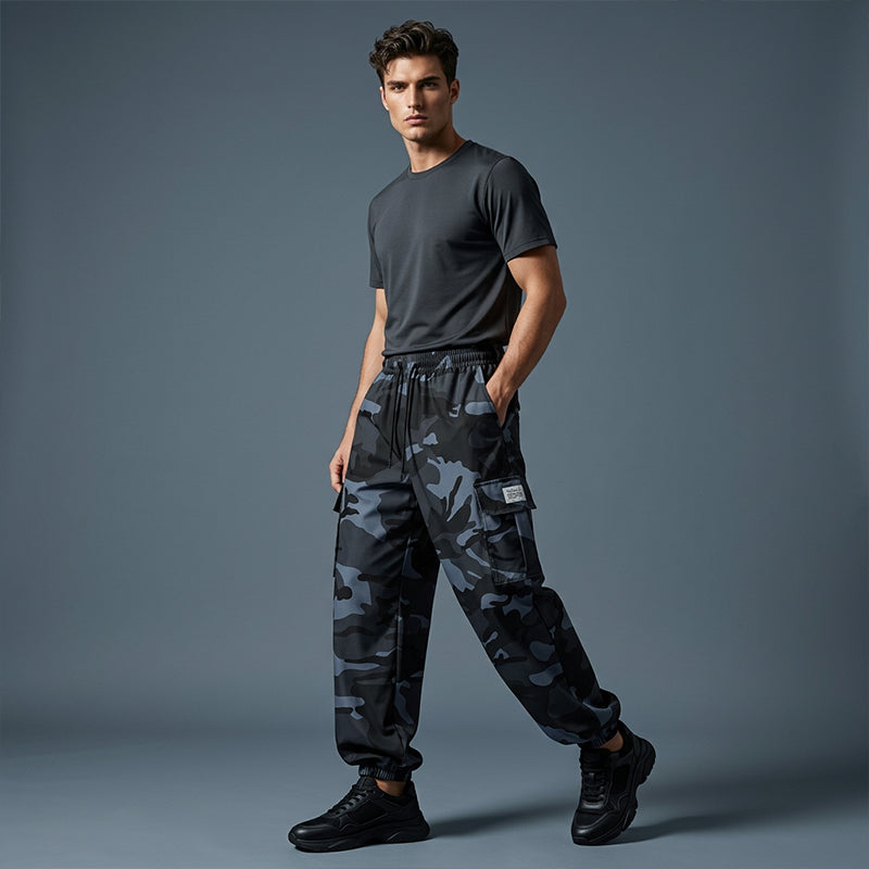 📢📢30% OFF !! ⏰Men’s Casual Camouflage Pants with Drawstring