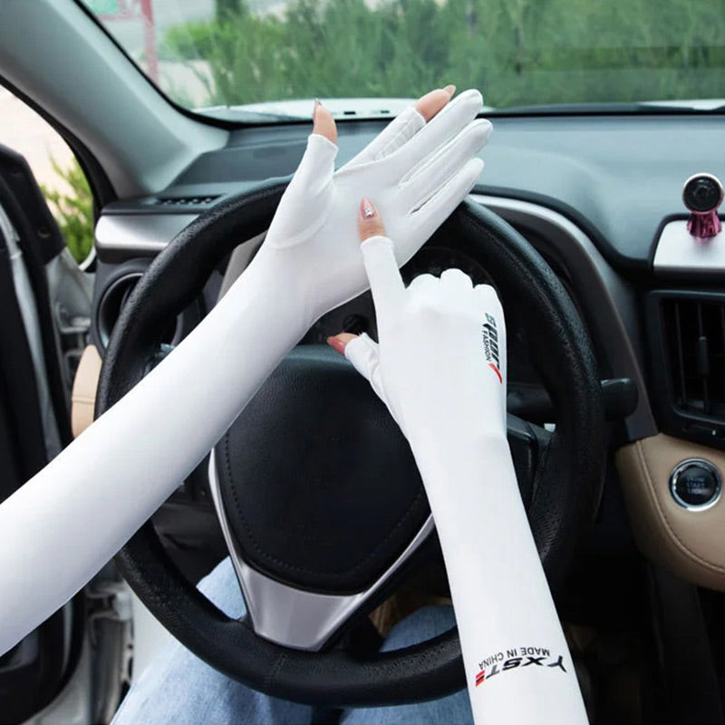 📢📢40% OFF !! ⏰Cycling Sun Protection Ice Silk Arm Sleeves