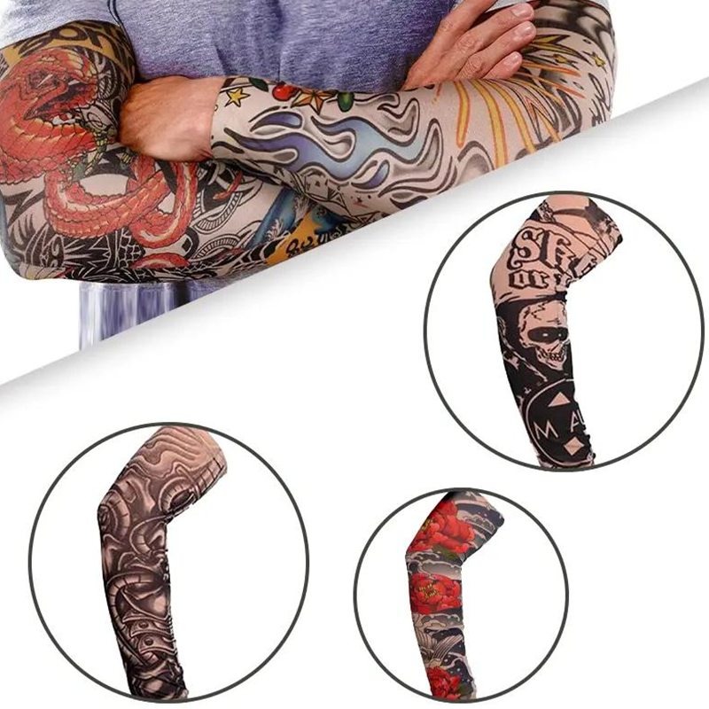 Realistic Tattoo Arm Sleeves for Sun Protection