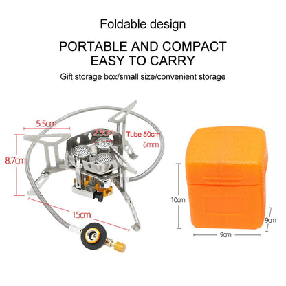📢📢50%  OFF !! ⏰Camping Outdoor Windproof Gas Burner🔥